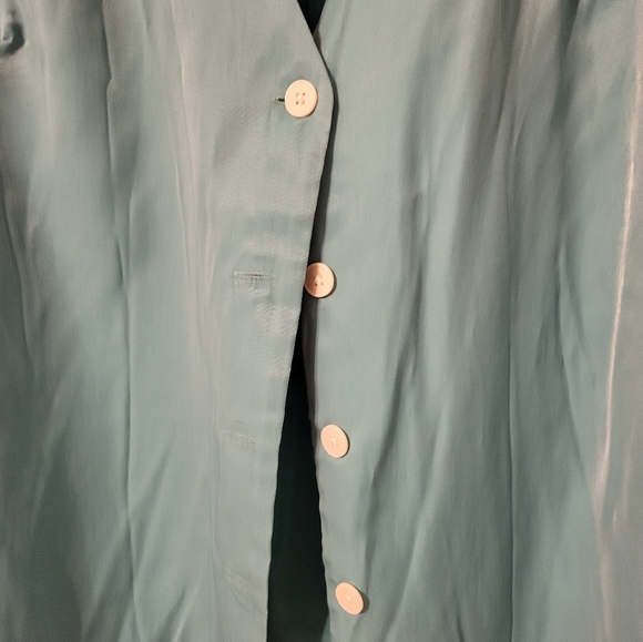 Teal boxy button down - Picture 2 of 2